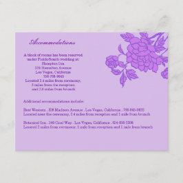 Cartões de Enclausura Personalizados Flor Roxa