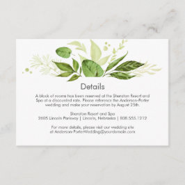 Cartões de Enclausuramento Botânicos Rústicos 3,5x