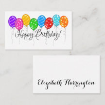 Cartões de Enclausuramento de Aniversário