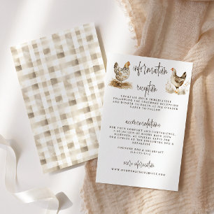 Cartões de Enclausuramento de Casamento de Frango 