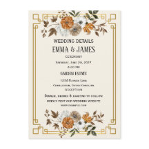 Cartões de Enclausuramento de Casamento de Jardim 