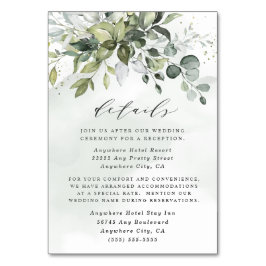 Cartões de Enclausuramento de Casamento Floral Azu