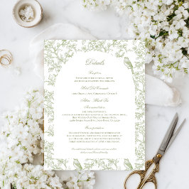 Cartões de Enclausuramento de Toile Floral e de Pá