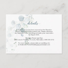 Cartões de Enclausuramento em Azul Empoeirado e Ve