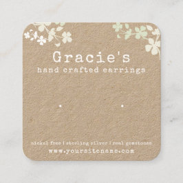 Cartões de Enrelaçamento Floral Natureza