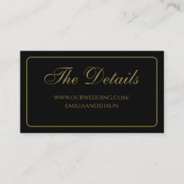 Cartões de Envio Elegantes Preto e Dourado