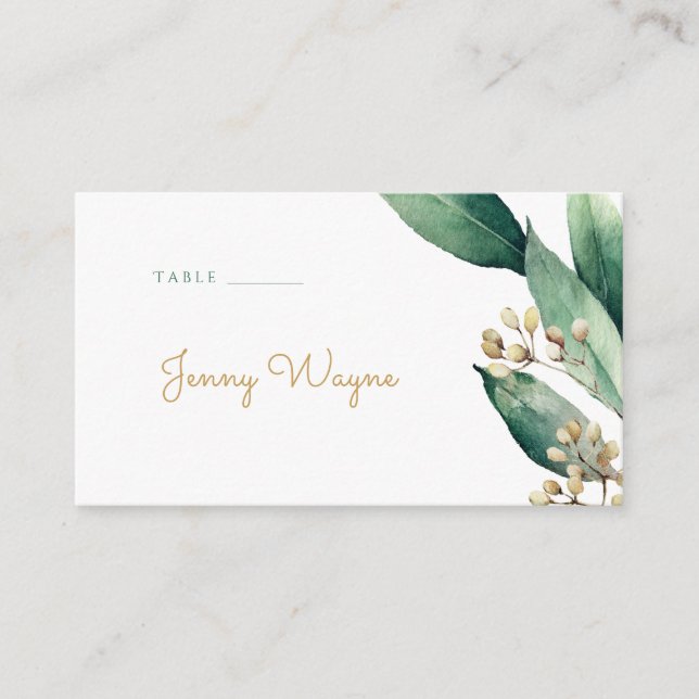 Cartões de escolta botânica modernos (Frente)