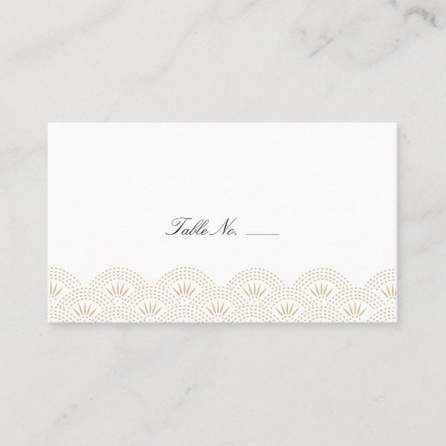 Cartões de Escolta Convidada Deco Seigaiha (Frente)