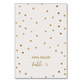 Cartões de Escolta de Casamento de Bolinhas Dourad