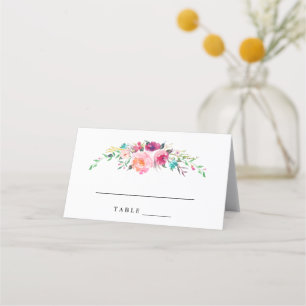 Cartões de Escolta de Casamento Floral Boêmia