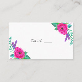 Cartões de Escolta de Mesa Convidada Florals Fresc