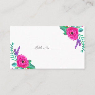 Cartões de Escolta de Mesa Convidada Florals Fresc