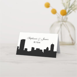 Cartões de Escolta de Silhouette em Boston Skyline