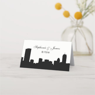 Cartões de Escolta de Silhouette em Boston Skyline