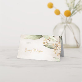 Cartões de escolta rústicos de vegetação botânica