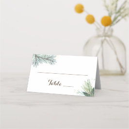 Cartões de Escort. de Casamento de Wreath de inver