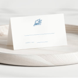 Cartões de Escorta de Casamento de Seashell de Vin