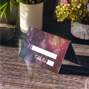 Cartões de Escorta de Casamento Número Galaxy St