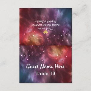Cartões de Escorta de Casamento Número Galaxy Star