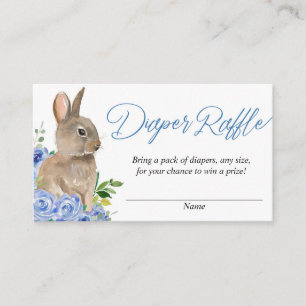 Cartões de espingardas para fraldas florais azuis 