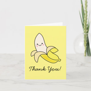 Cartões de Estacionamento Obrigado Banana Kid Fofo