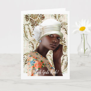 Cartões de estilo afrocentrados