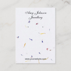 Cartões de exibição de belos toques de papel