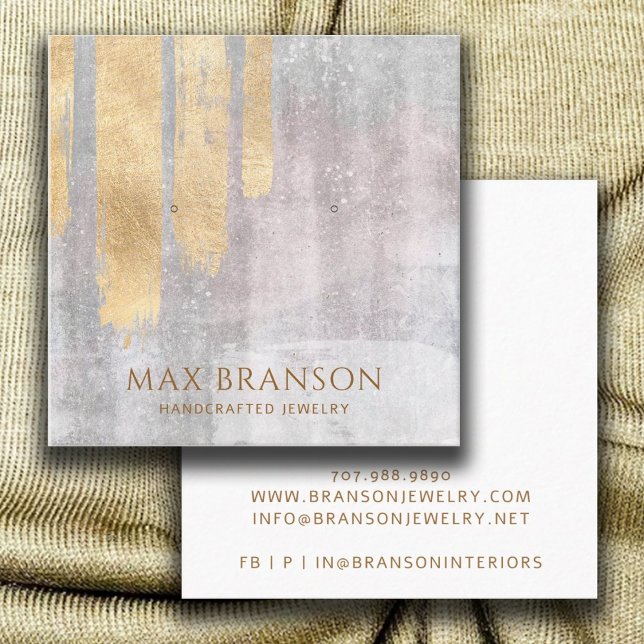 Cartões de Exibição de Joias de Ouro Abstrato para (Criador carregado)