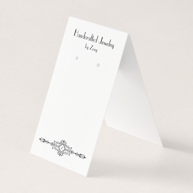 Cartões de exibição dobrados de estilo parisiense  (Frente)