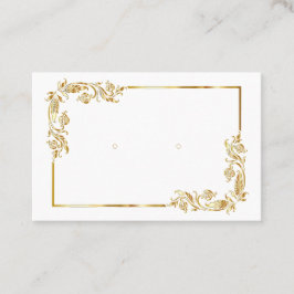 Cartões de exibição "Dourados" Barrocos Personaliz