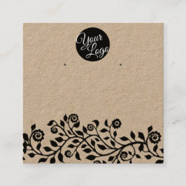 Cartões de Exposição de Brincos de Noiva Rústicos 