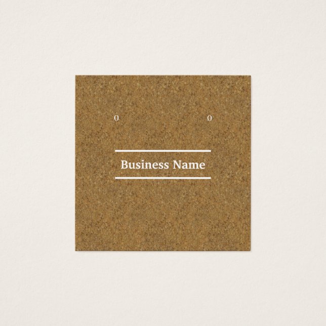 Cartões de exposição em madeira de cortiça kraft-c (Frente)