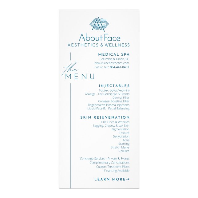 Cartões de ExposiçãoMenu de Serviço (Frente)