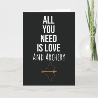 Cartões de Fã de Arqueirismo Fofo Arco Flecha Arqu