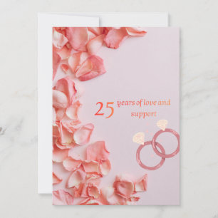 cartões de felicitações de 25 anos de casamento