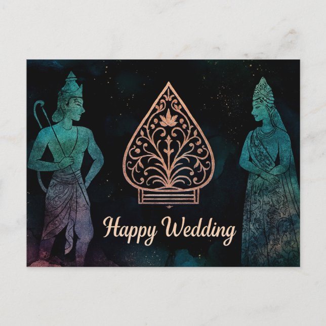 Cartões de Felicitações de Casamento  (Frente)