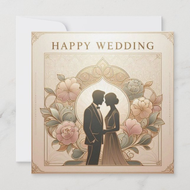 Cartões de Felicitações de Casamento (Frente)