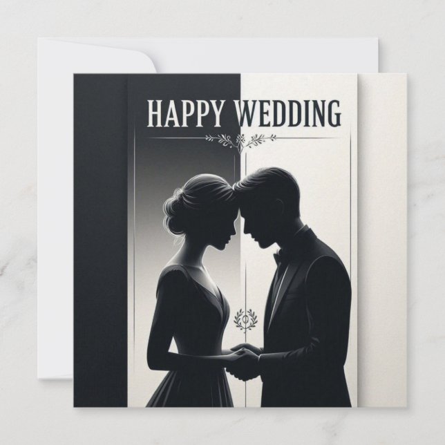 Cartões de Felicitações de Casamento (Frente)
