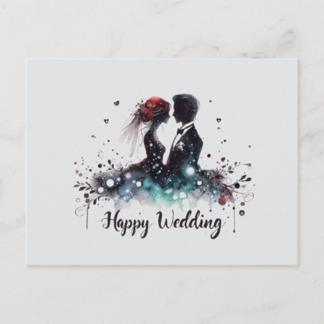 Cartões de Felicitações de Casamento  (Frente)