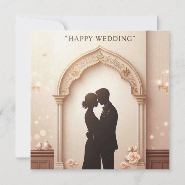 Cartões de Felicitações de Casamento (Frente)