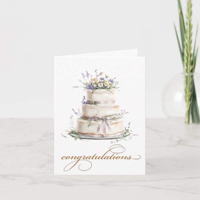 Cartões de Felicitações de Casamento (Frente)