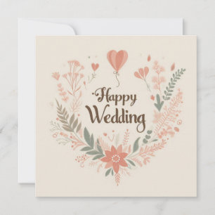 Cartões de Felicitações de Casamento Feliz