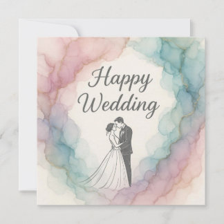 Cartões de Felicitações de Casamento Felizes