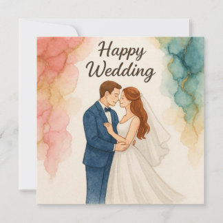 Cartões de Felicitações de Casamento Felizes
