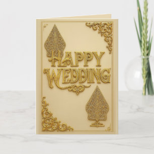 Cartões de Felicitações de Casamento Felizes