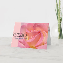 Cartões de felicitações de graduação Rosa Rosa