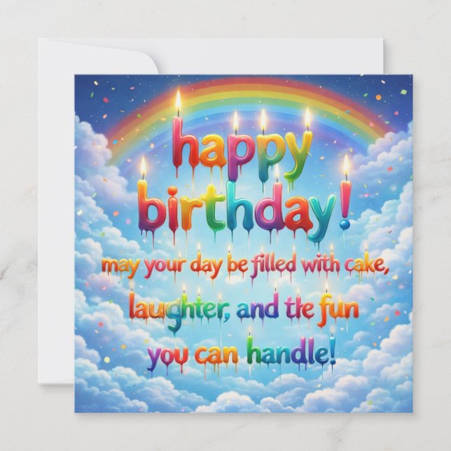 Cartões de Feliz Aniversário  (Frente)