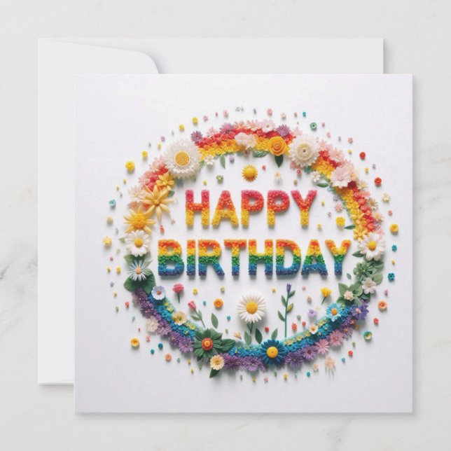 Cartões de Feliz Aniversário  (Frente)