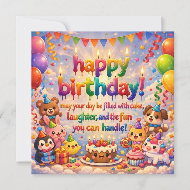 Cartões de Feliz Aniversário (Frente)