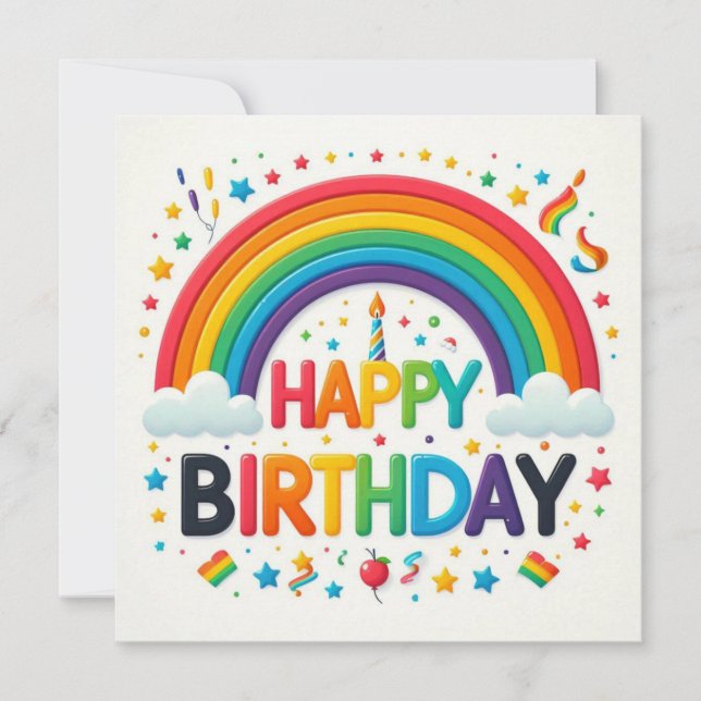Cartões de Feliz Aniversário  (Frente)